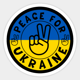 Peace For Ukraine Sticker